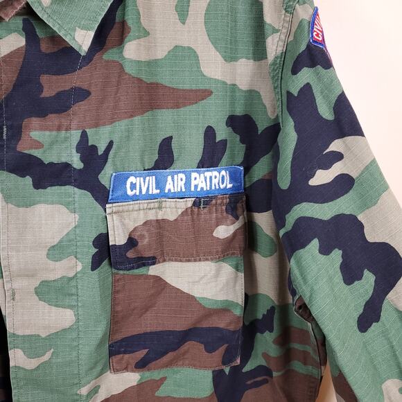 Army Hot Weather Combat Coat in Woodland Camo Size L Hammond - Picture 3 of 12